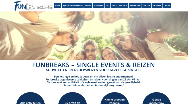 Funbreak.nl website
