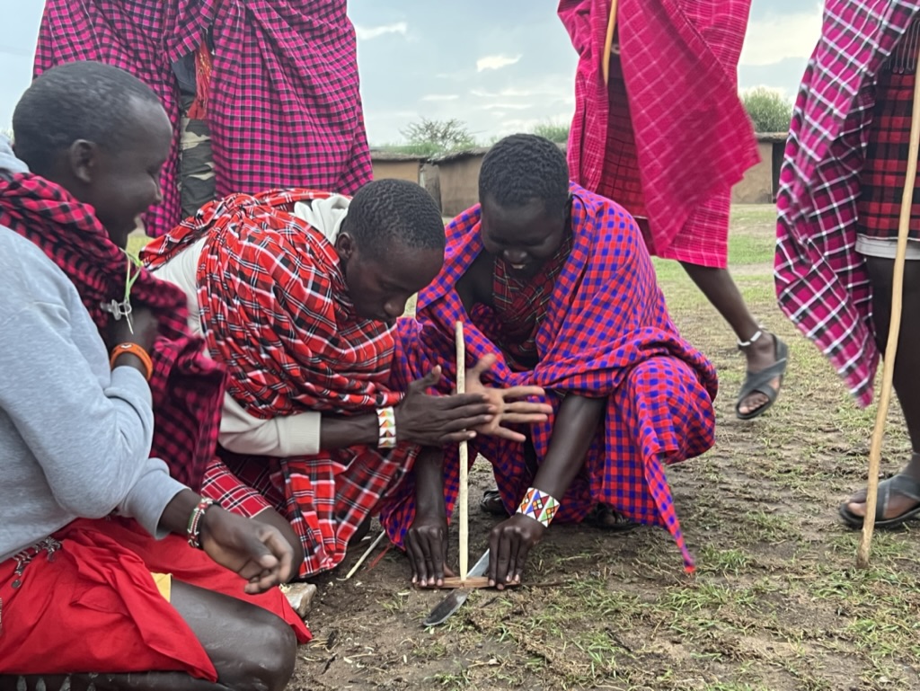 Masai maken vuur